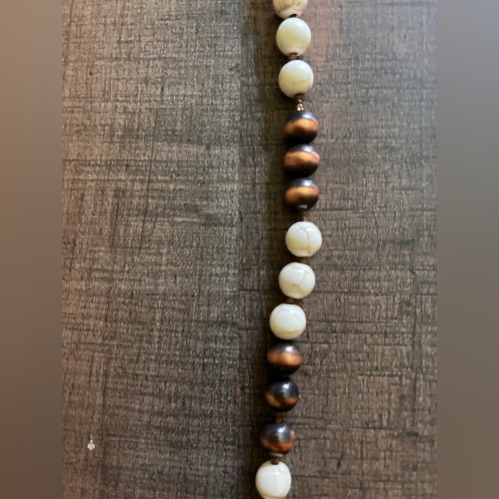 Faux Copper Squash Blossom Necklace - Picture 3 of 3